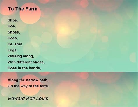 Other times, when things seem insurmountable, all we want is to get outside and head for the hills (and hay). . To the farm poem